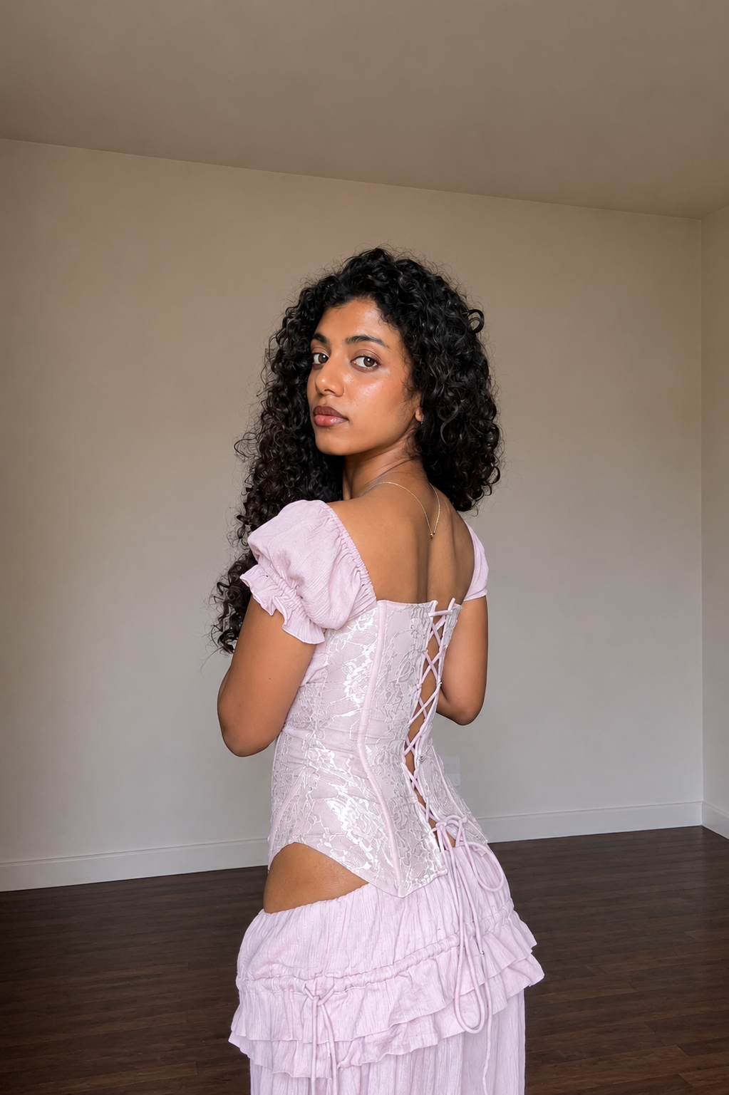 Vintage rose corset